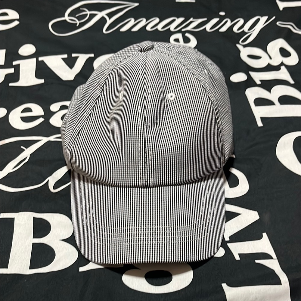 Black and White Checkered Baseball Cap